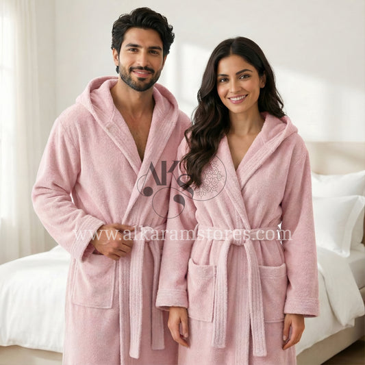 Adult Light Pink Bathrobe