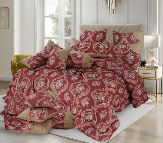 14pc Mehroon Paisley Bridal Set