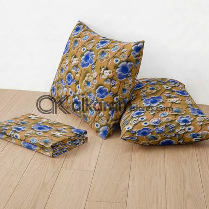 Pure Cotton 3pc Bedsheet Golden Aster