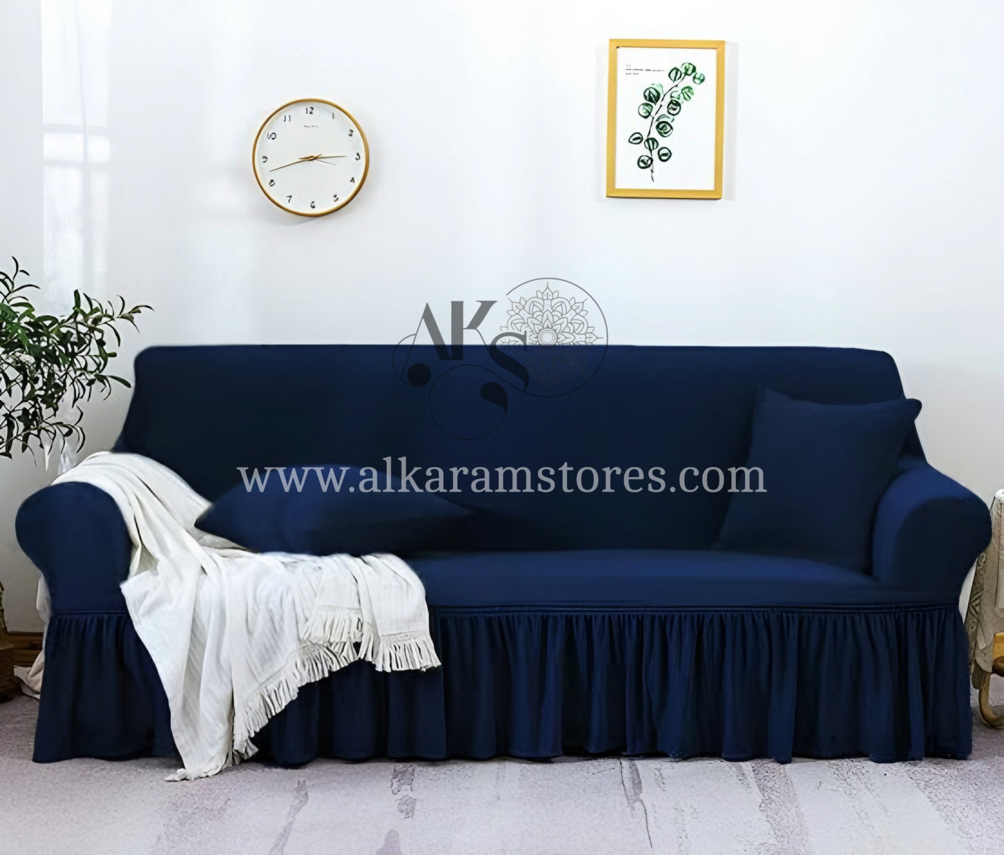 Turkish Navy Blue Sofa Cover