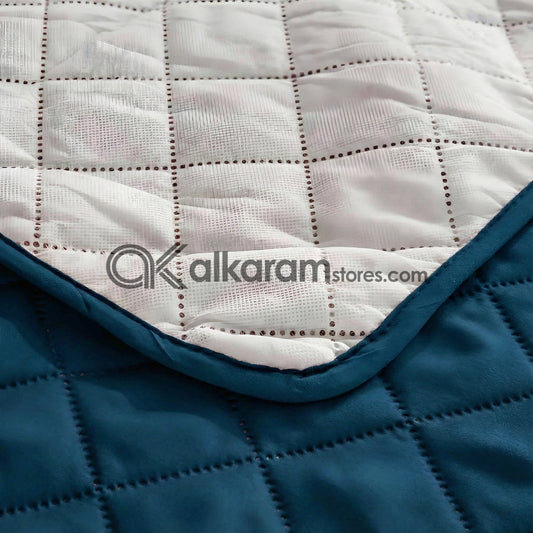 Quilted Zinc Sofa Cover