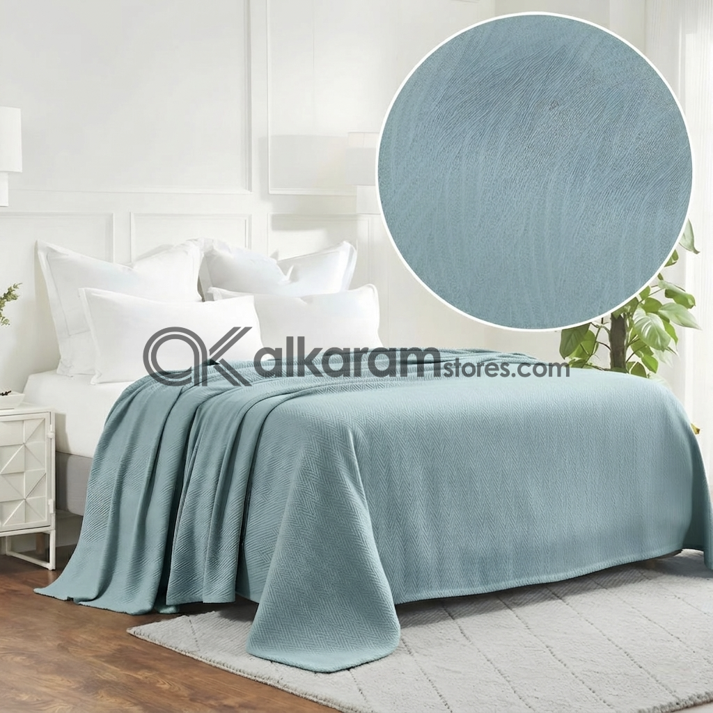 Thermal Blanket Cyan Blue
