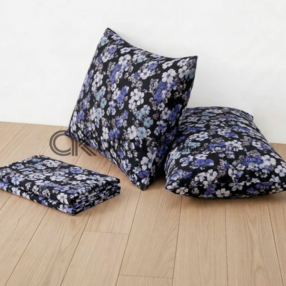 Pure Cotton 3pc Bedsheet Shadow Bloom