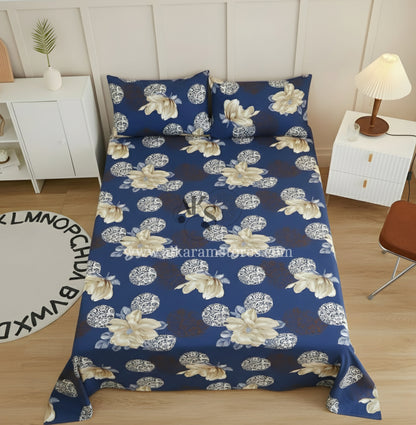 Crystal Cotton 3pc Bedsheet Rose Cloud