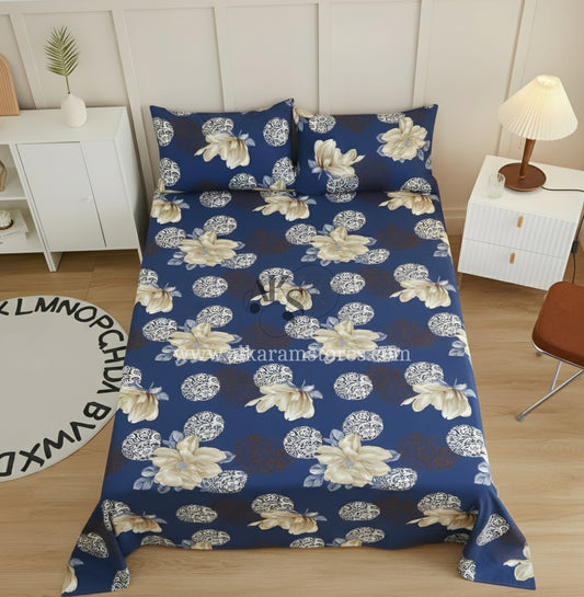 Crystal Cotton 3pc Bedsheet Rose Cloud