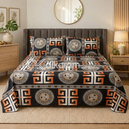 Crystal Cotton 3pc Bedsheet Sparton Sun