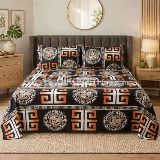 Crystal Cotton 3pc Bedsheet Sparton Sun