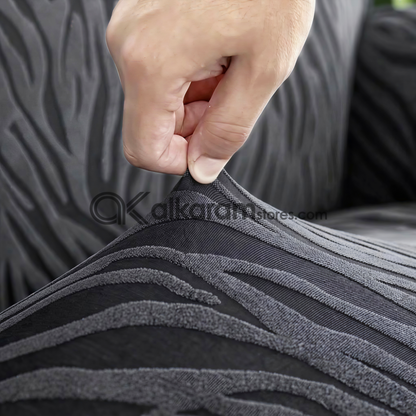 Zebra Grey Sofa Cover