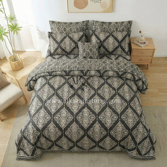 7pc CottonComforter Set Blaite Crystal