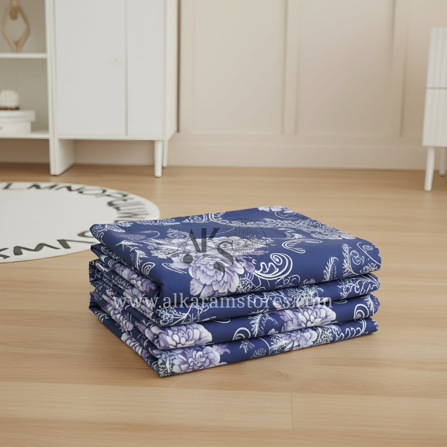 Crystal Cotton 3pc Bedsheet Blite Floral