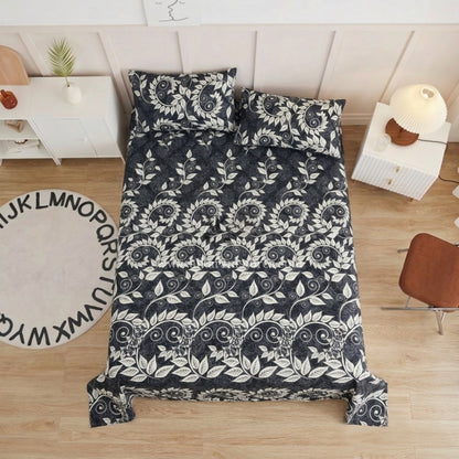 Crystal Cotton 3pc Bedsheet Grey Laite