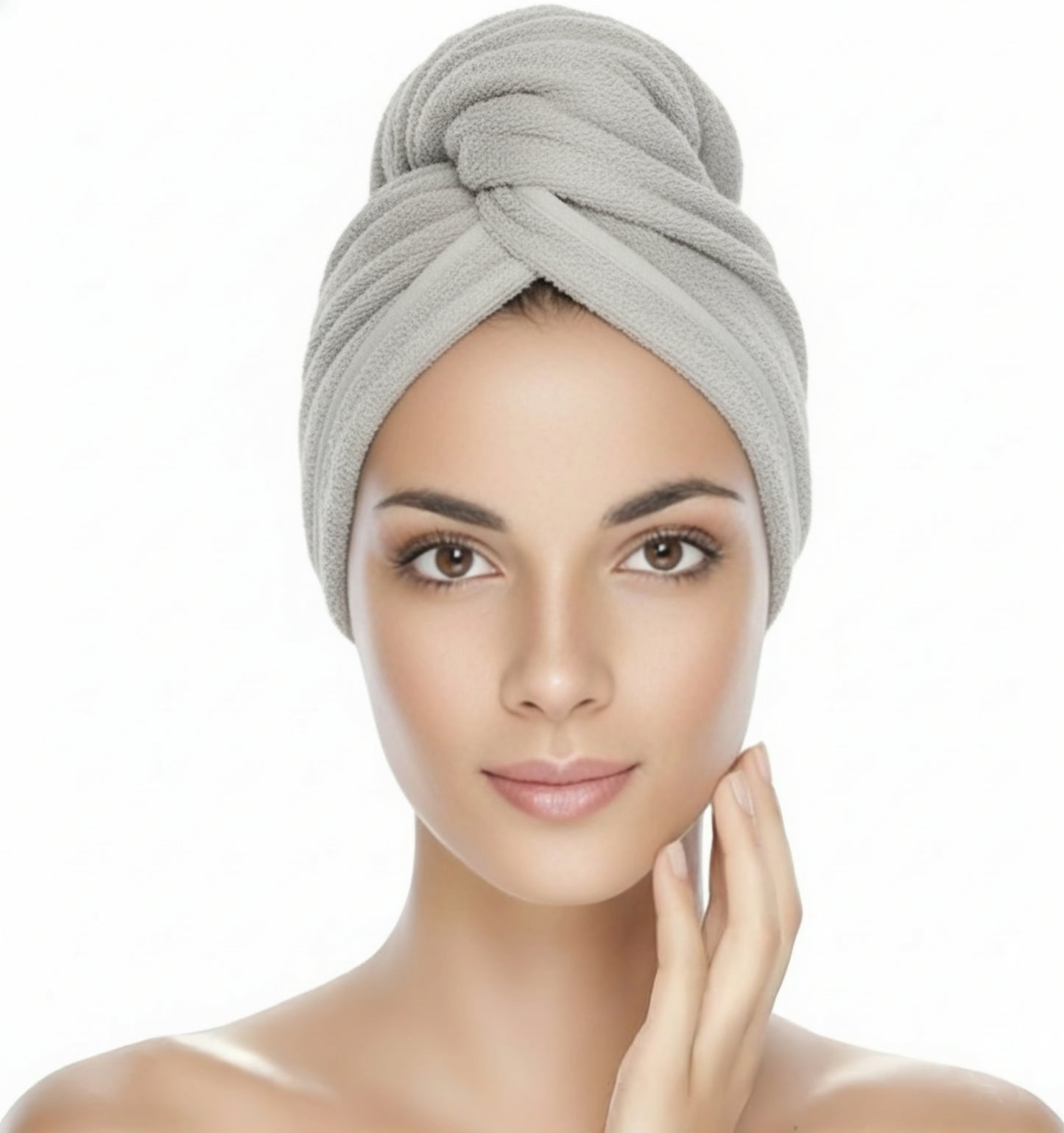 Hair Turban Grey Shade
