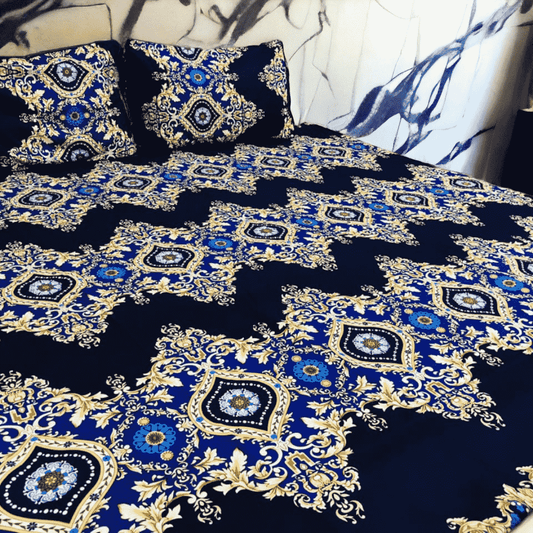 Crystal Cotton 3pc Bedsheet - Eagle