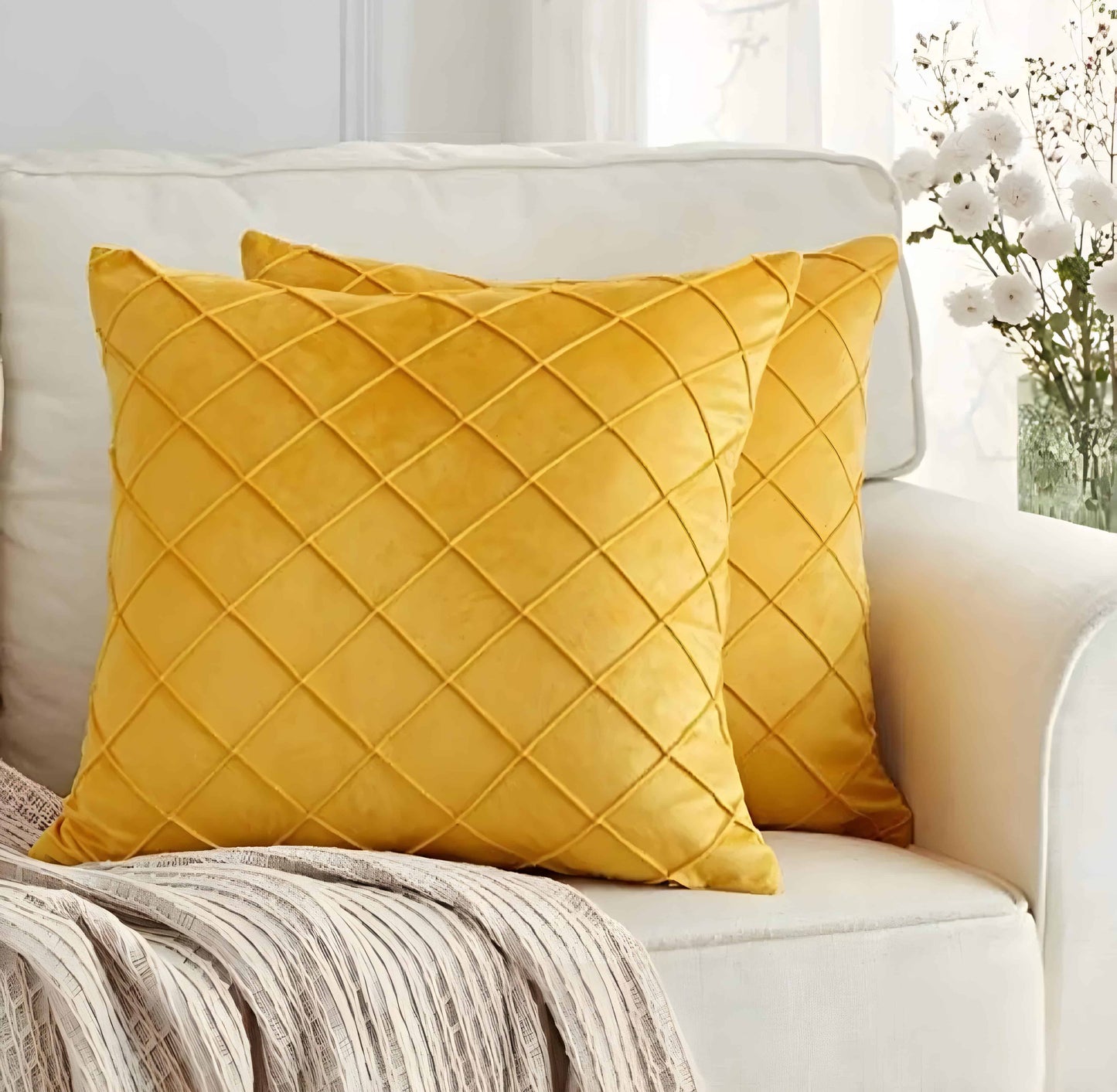 Velvet Cushion Covers - Pack of 2