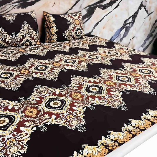 Crystal Cotton 3pc Bedsheet - Eagle