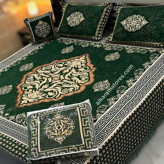 Velvet Jacquard 4 Piece Bedsheet